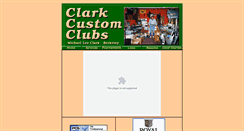 Desktop Screenshot of clarkcustomclubs.com